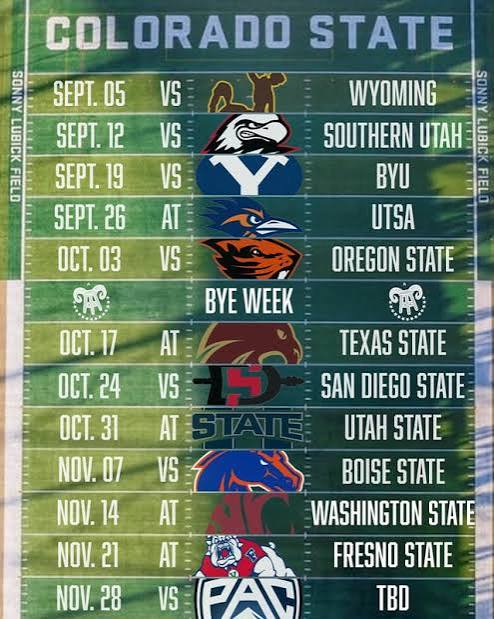 2026 Colorado State Rams Football Schedule (CSU Rams)