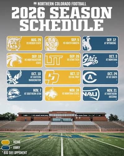 2026 University of Northern Colorado - UNC Bears